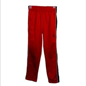 Boys Sz Small Jordan red & black sweatpants